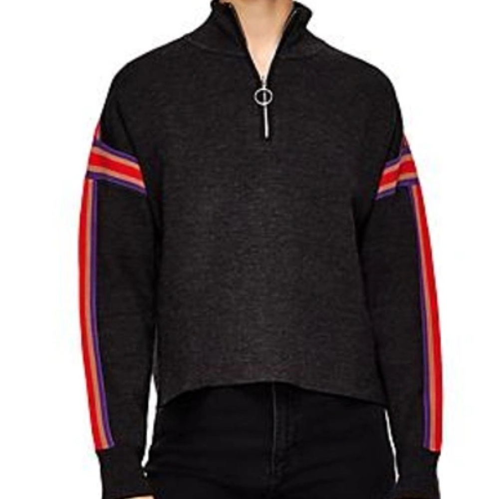 Sandro racing stripe sweater